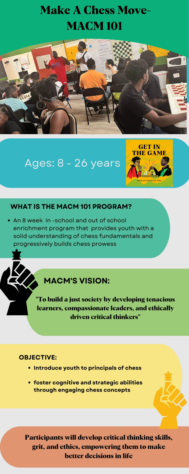 MACM 101 program flyer